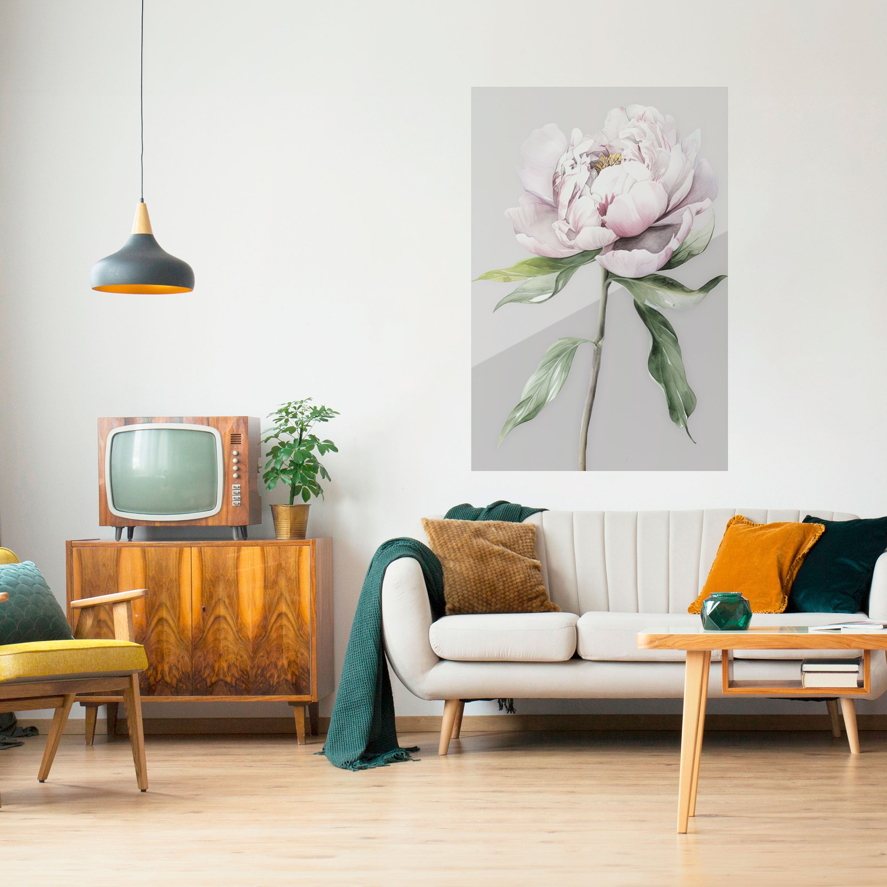 EVOCATIVE FLORAL FANTASY Peel and Stick Vertical Poster