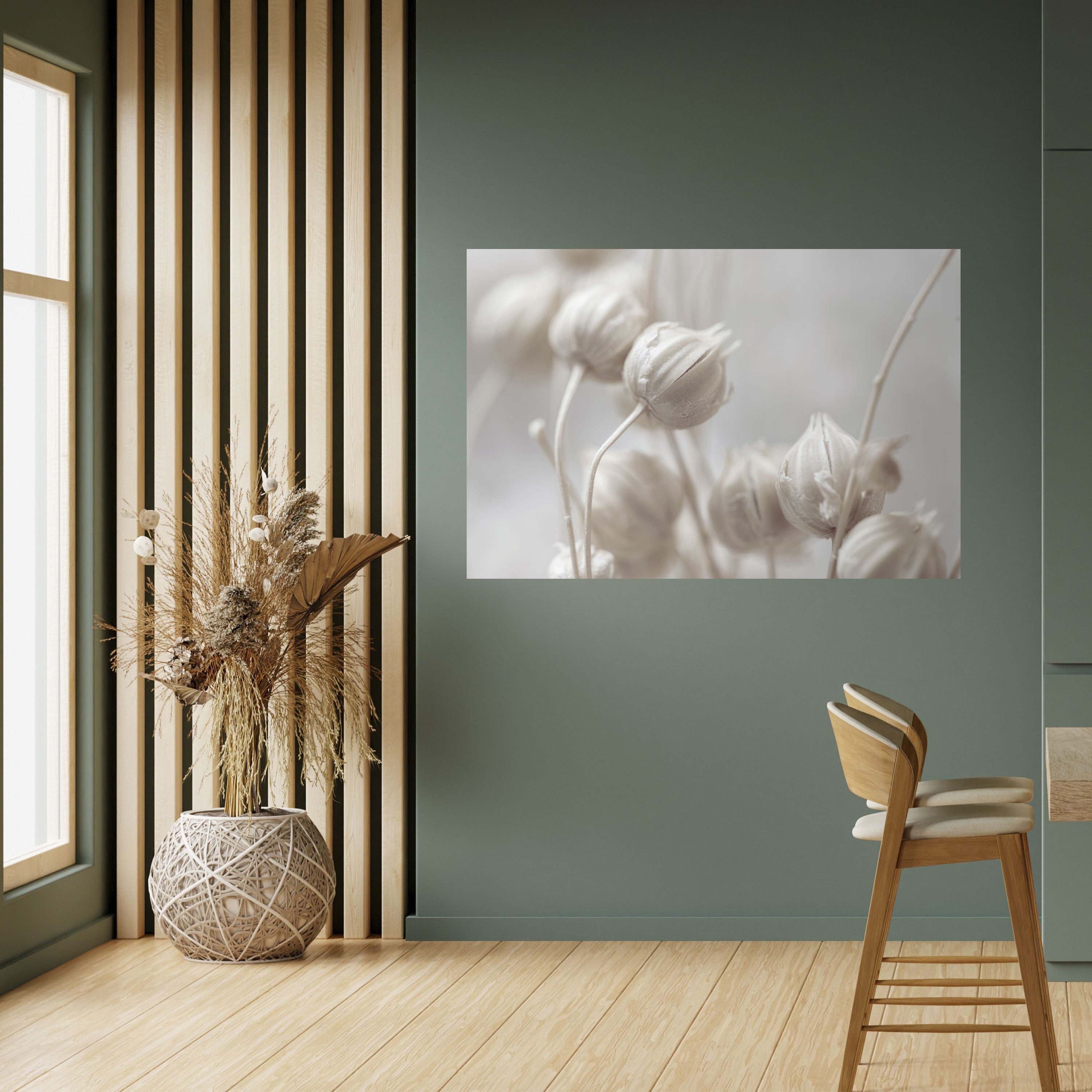 MYSTICAL BOTANICAL BLUSH Poster Horizontal Autocolante