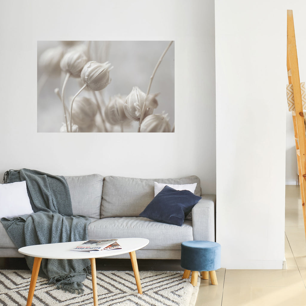 MYSTICAL BOTANICAL BLUSH Poster Horizontal Autocolante