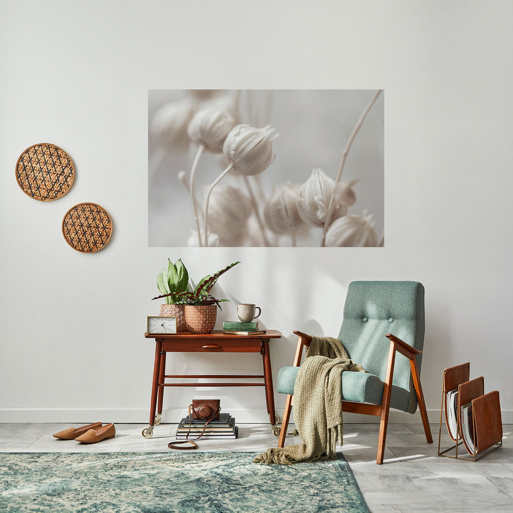 MYSTICAL BOTANICAL BLUSH Poster Horizontal Autocolante