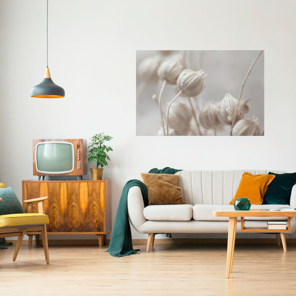 MYSTICAL BOTANICAL BLUSH Poster Horizontal Autocolante