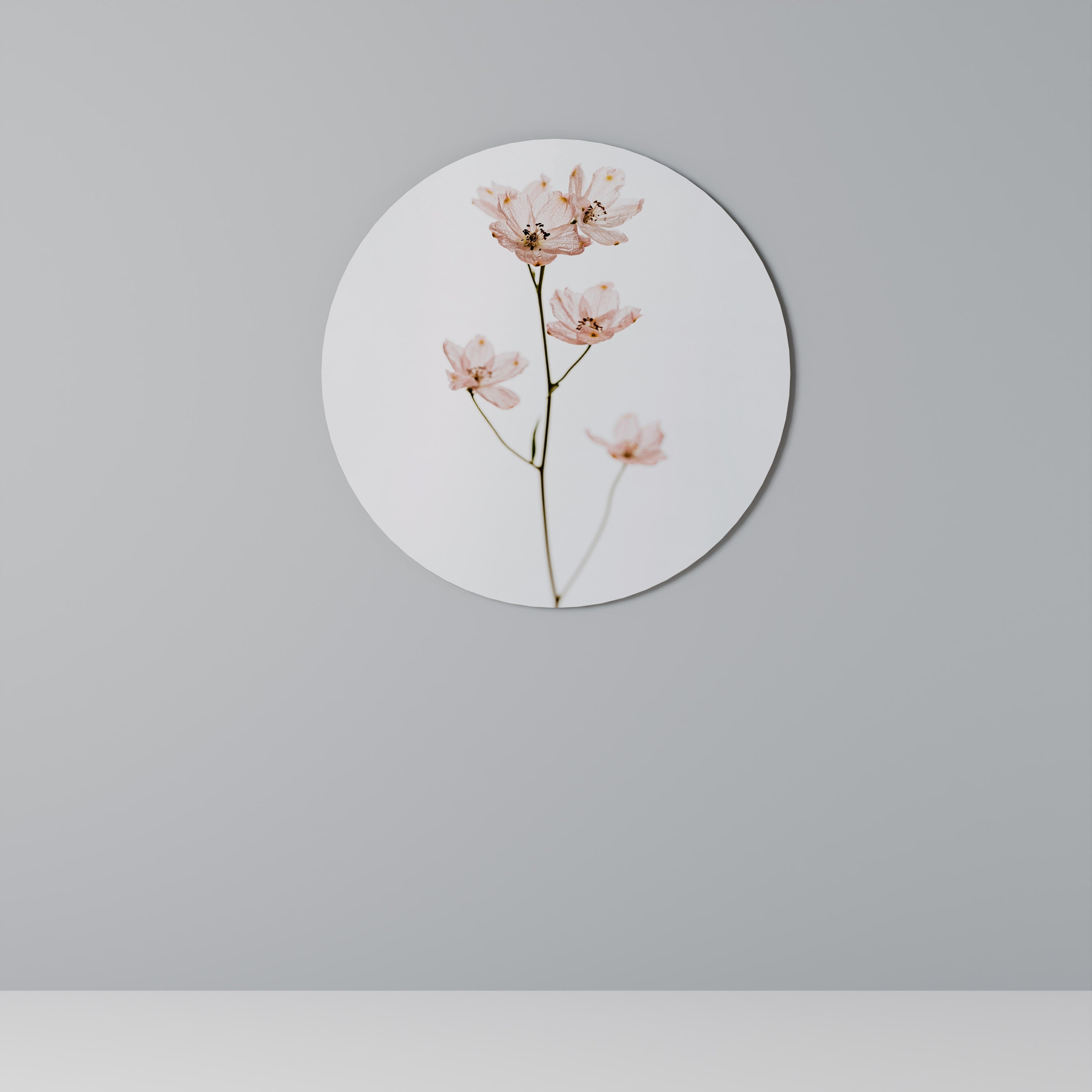 WHISPERS OF PINK Round Wall Art