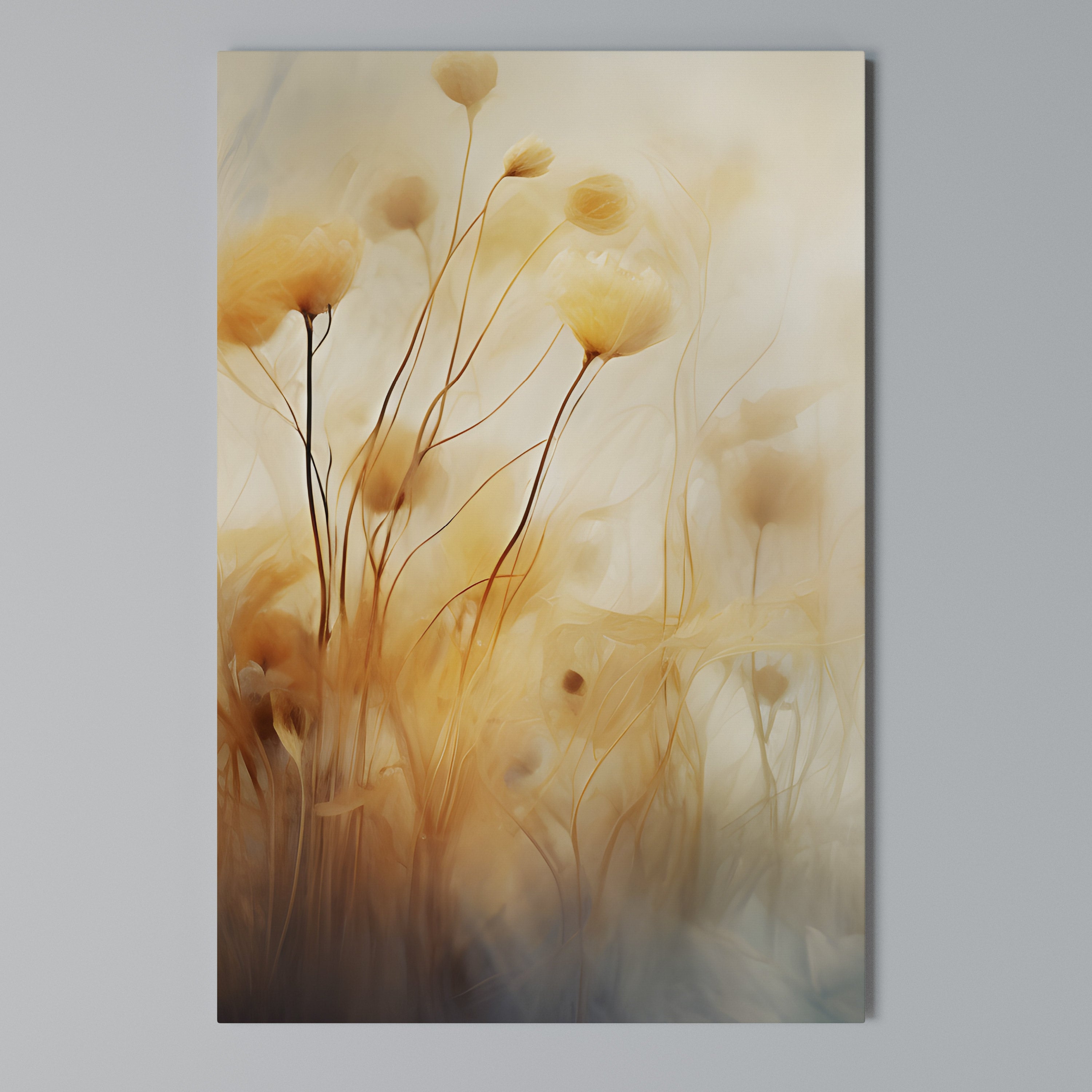 GOLDEN HUE EMBRACE Quadro em tela vertical