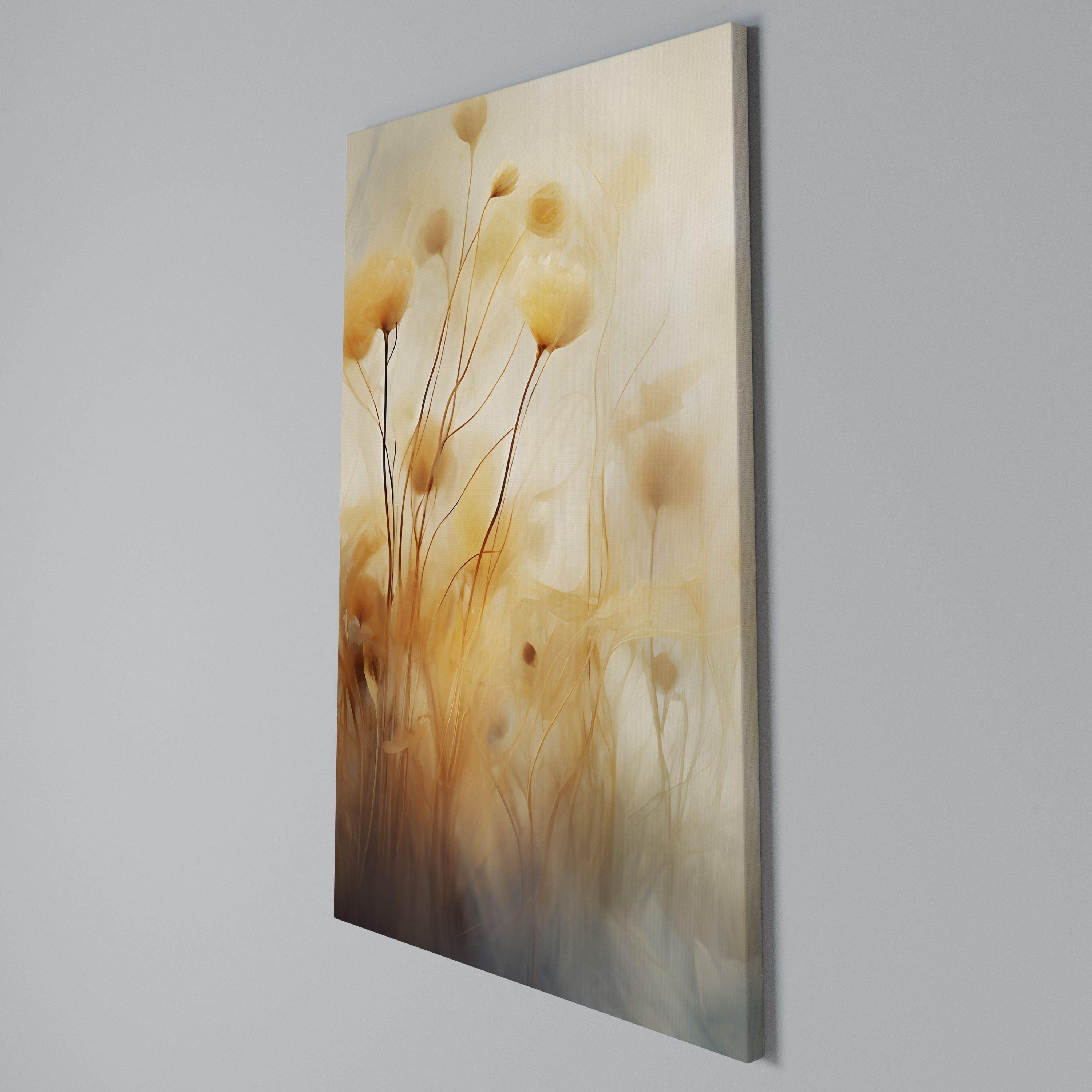 GOLDEN HUE EMBRACE Quadro em tela vertical