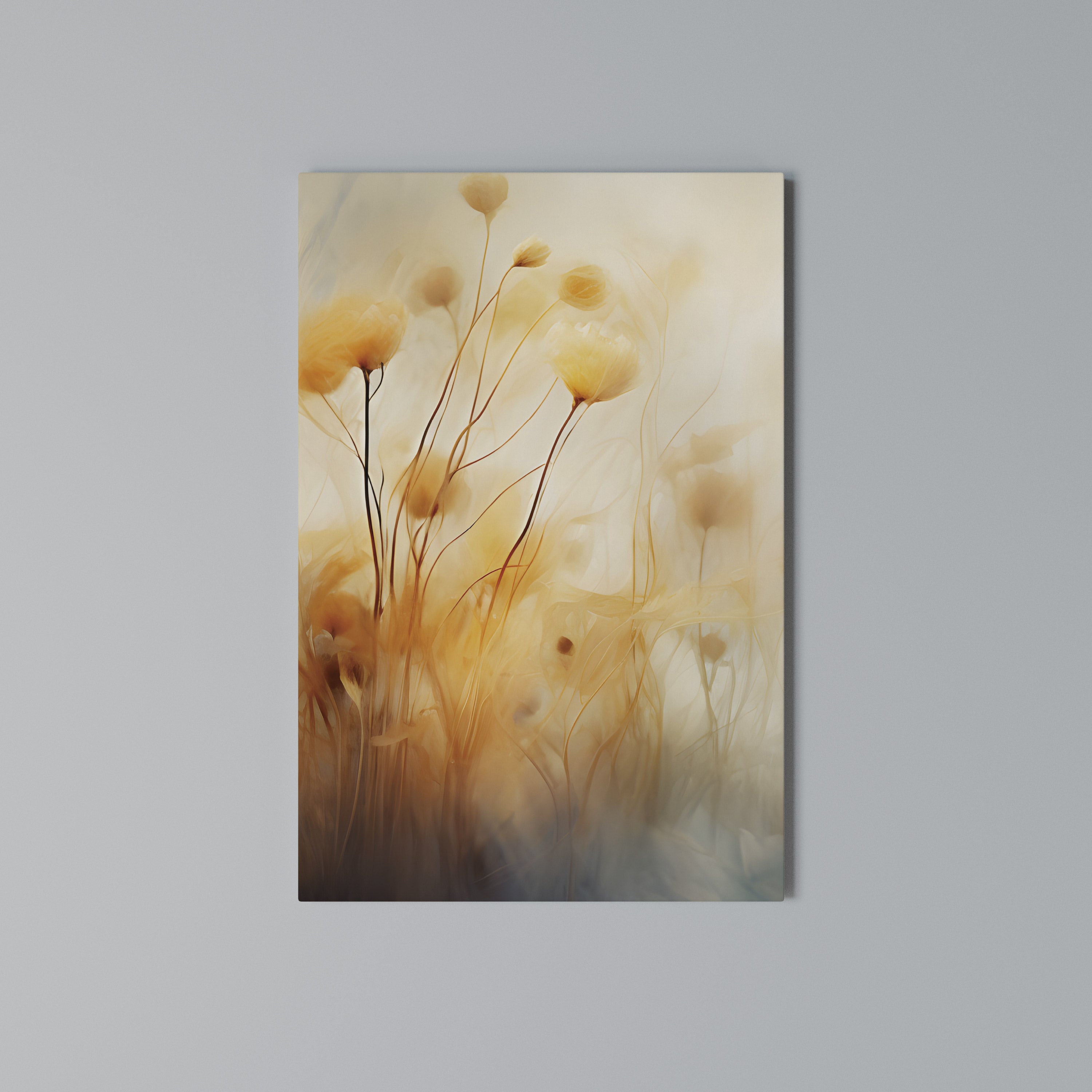 GOLDEN HUE EMBRACE Quadro em tela vertical