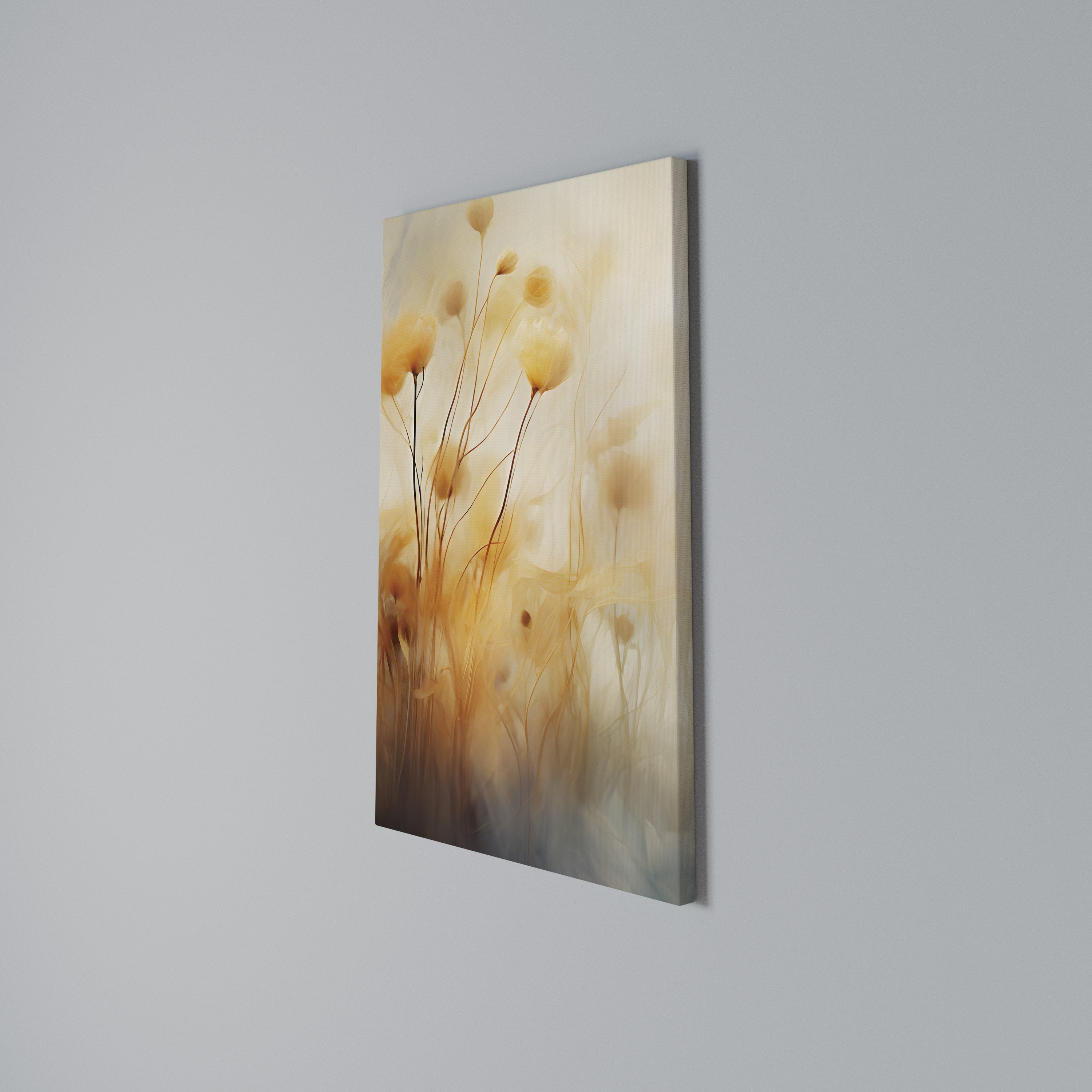 GOLDEN HUE EMBRACE Quadro em tela vertical