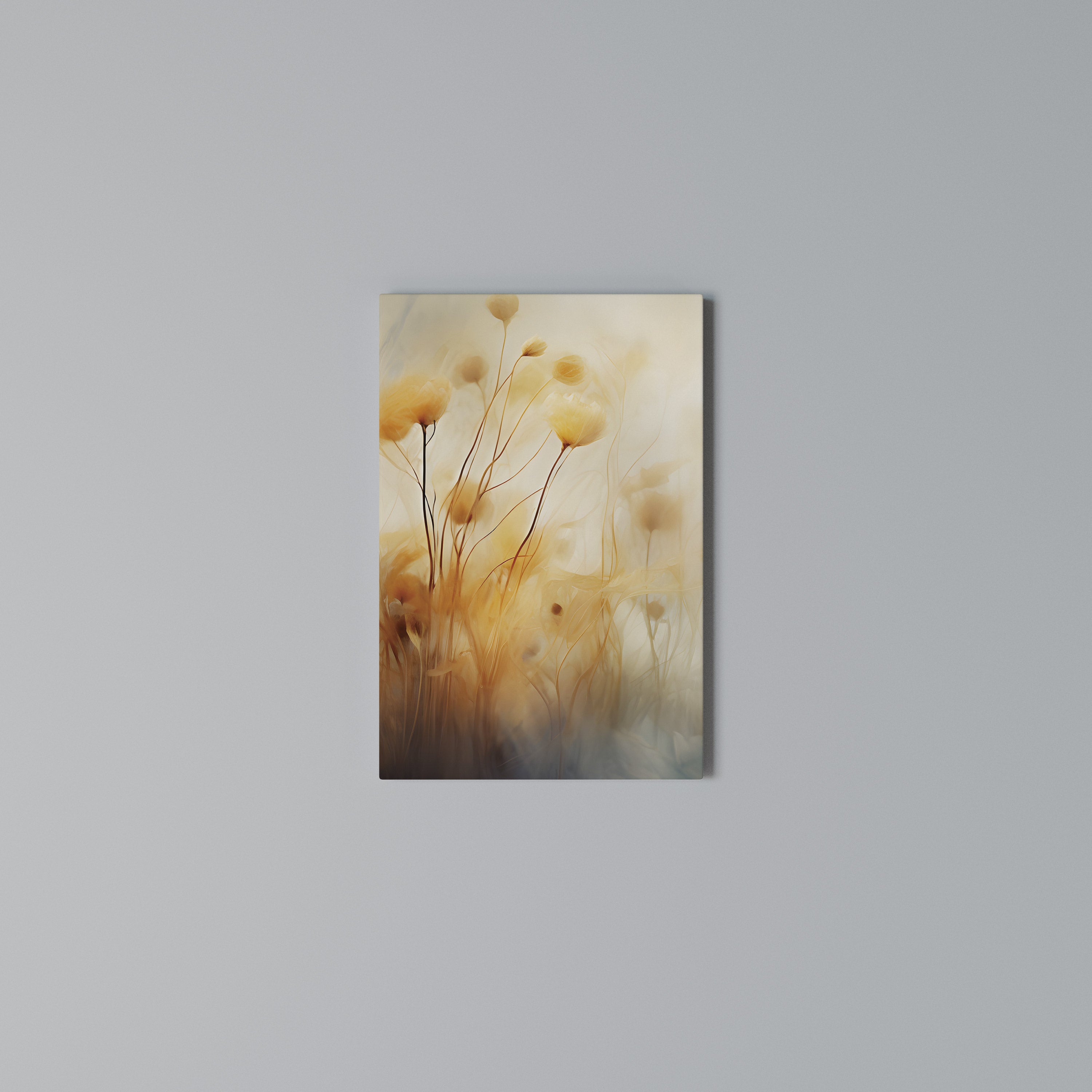 GOLDEN HUE EMBRACE Quadro em tela vertical