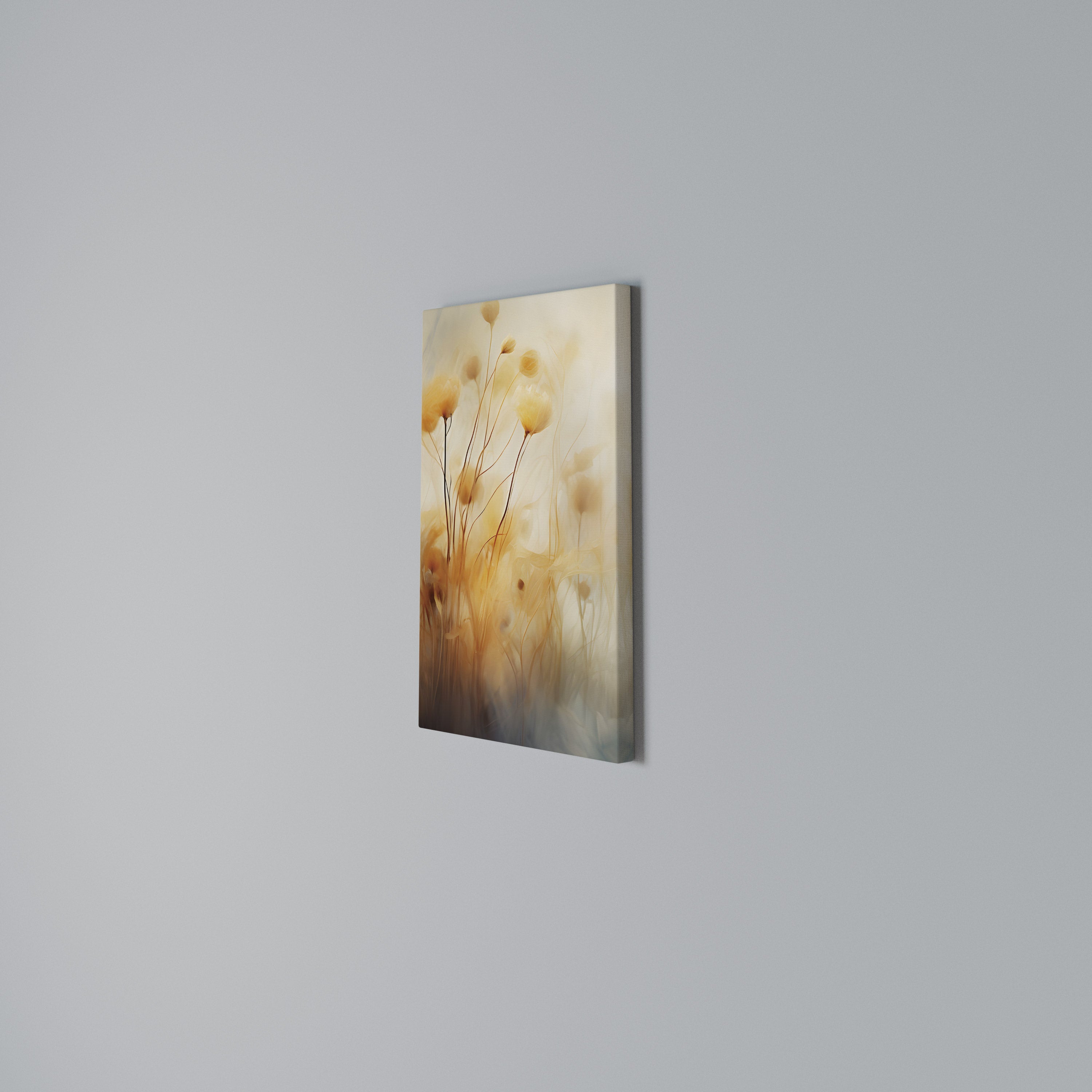 GOLDEN HUE EMBRACE Quadro em tela vertical