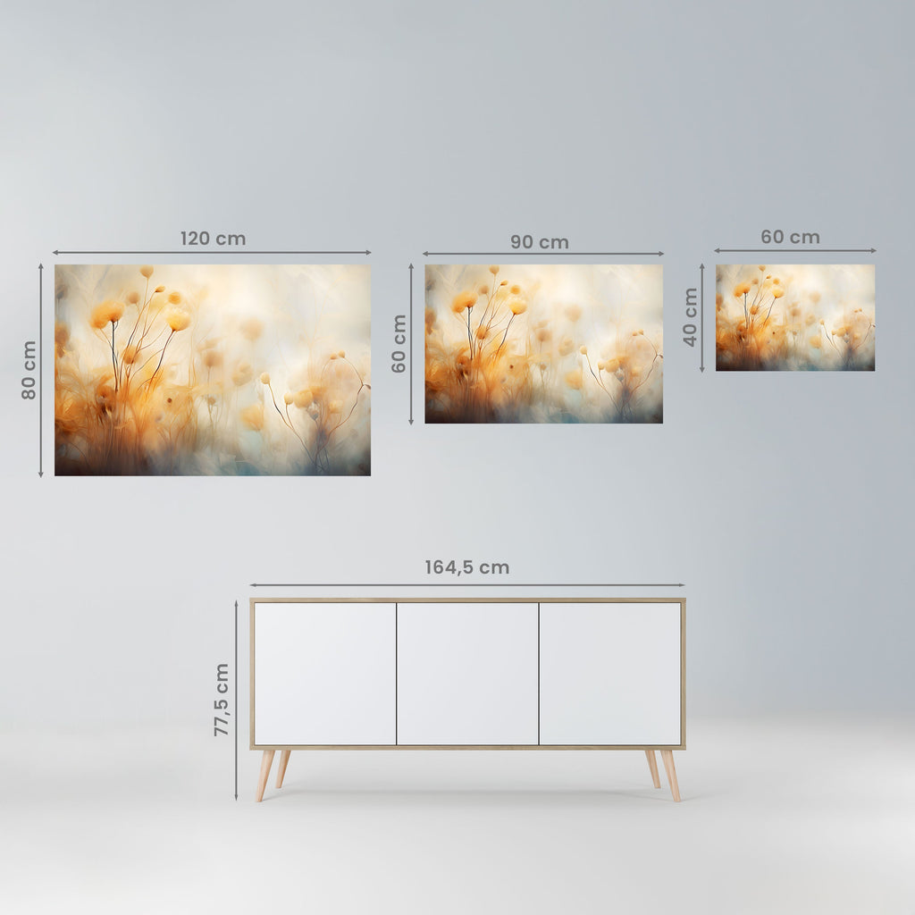 GOLDEN HUE EMBRACE Peel and Stick Horizontal Poster