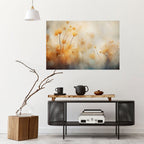 GOLDEN HUE EMBRACE Peel and Stick Horizontal Poster