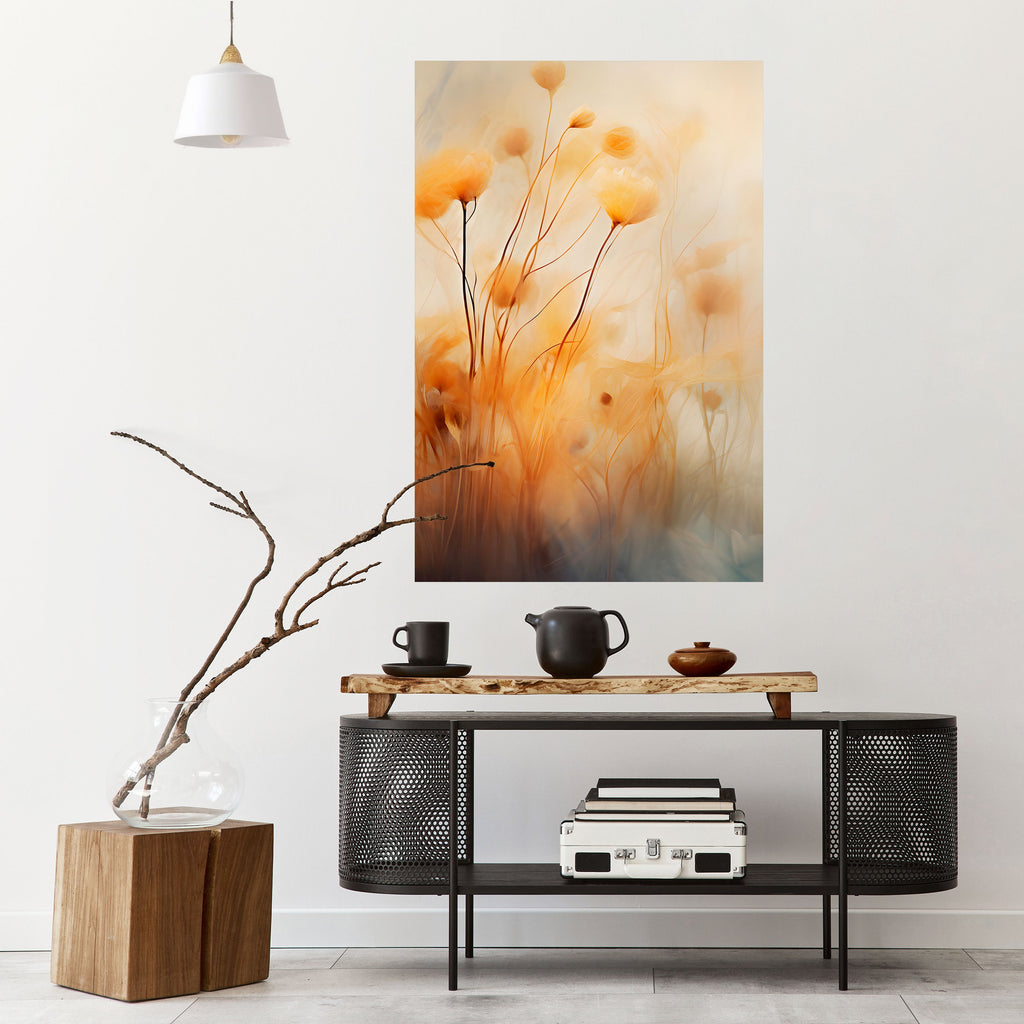 GOLDEN HUE EMBRACE Poster Vertical Autocolante