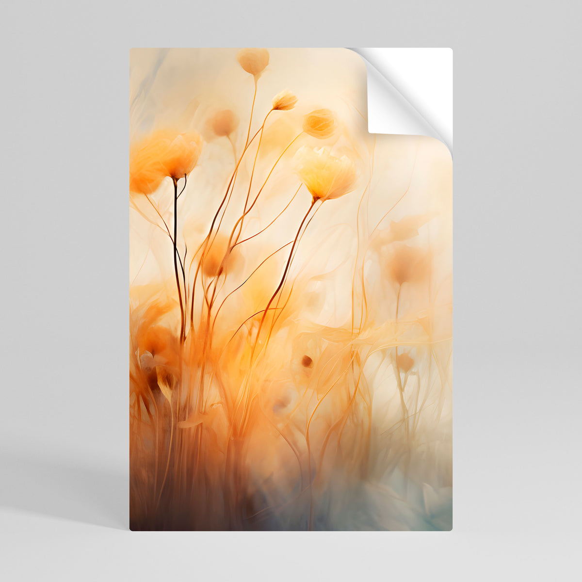GOLDEN HUE EMBRACE Póster Autocolante Vertical