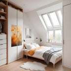 GOLDEN HUE EMBRACE Poster Vertical Autocolante