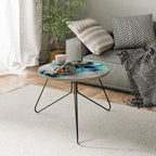 COBALT BLOSSOMS Coffee Table