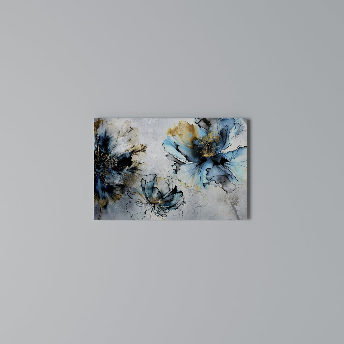 COBALT BLOSSOMS Horizontal Canvas Print