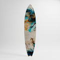 COBALT BLOSSOMS Decorative Plywood Surfboard