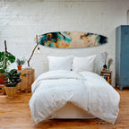 COBALT BLOSSOMS Decorative Plywood Surfboard