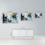 COBALT BLOSSOMS Peel and Stick Horizontal Poster