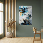 COBALT BLOSSOMS Poster Vertical Autocolante