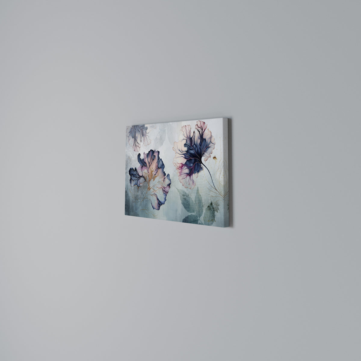 ICY BLOSSOMS Horizontal Canvas Print