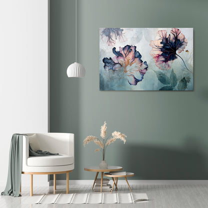 ICY BLOSSOMS Horizontal Canvas Print