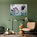 ICY BLOSSOMS Peel and Stick Horizontal Poster