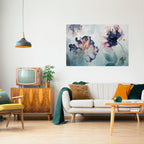 ICY BLOSSOMS Peel and Stick Horizontal Poster