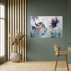 ICY BLOSSOMS Peel and Stick Horizontal Poster