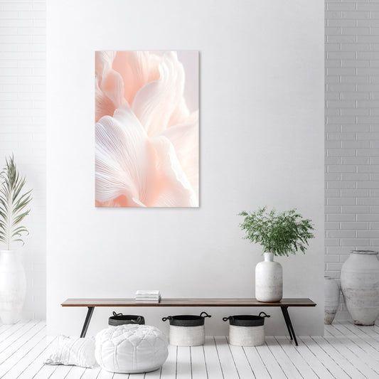 DELICATE PINK HARMONY Quadro em tela vertical