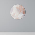 DELICATE PINK HARMONY Quadro Redondo Decorativo