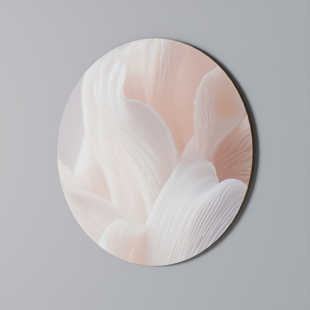 DELICATE PINK HARMONY Quadro Redondo Decorativo
