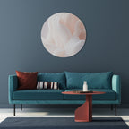 DELICATE PINK HARMONY Quadro Redondo Decorativo