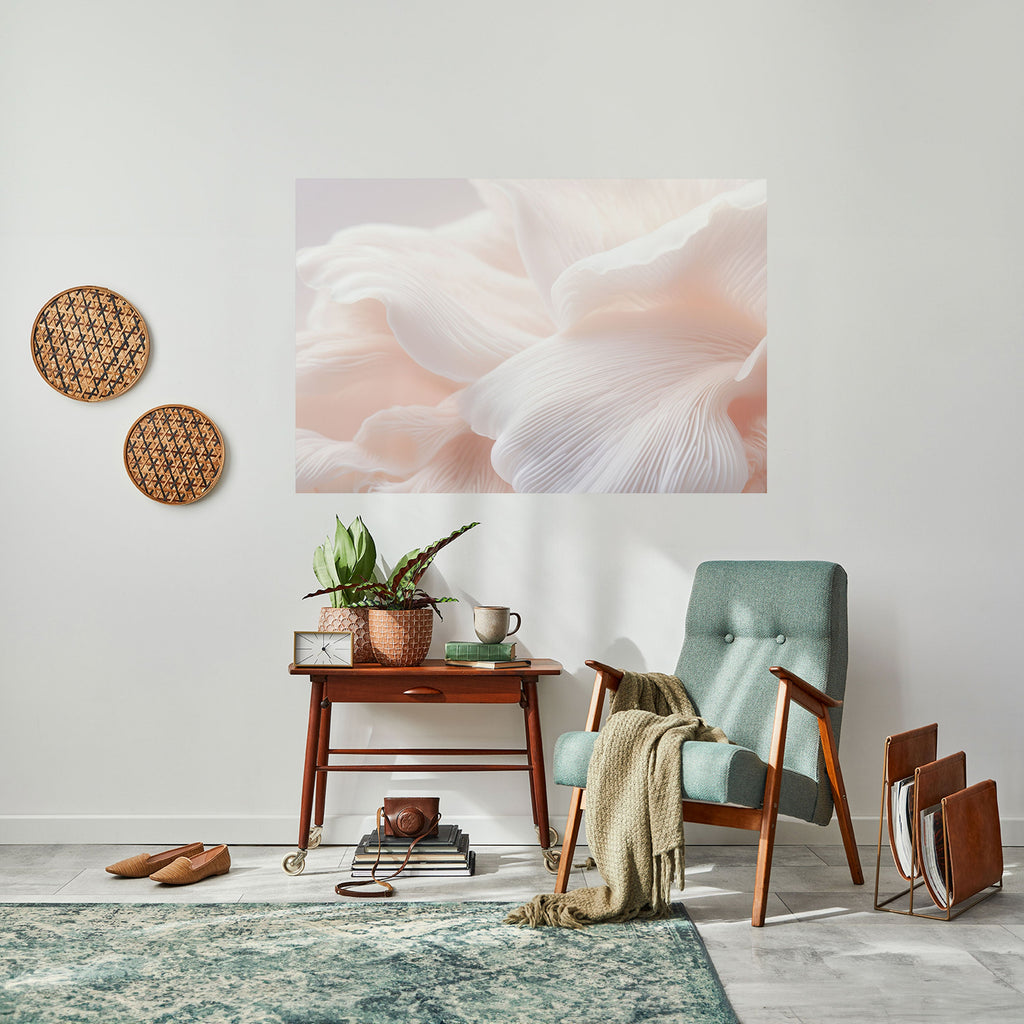 DELICATE PINK HARMONY Peel and Stick Horizontal Poster