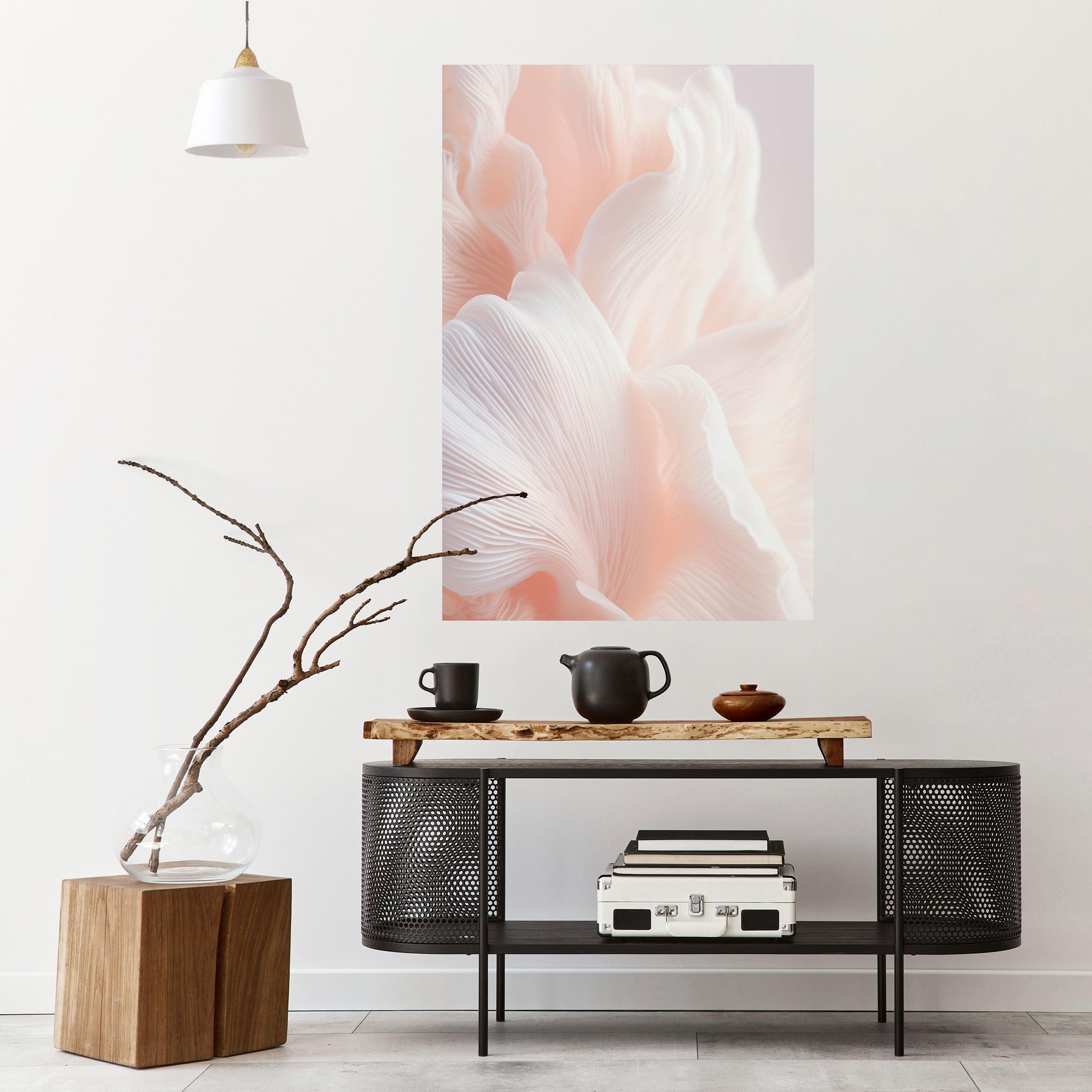 DELICATE PINK HARMONY Poster Vertical Autocolante