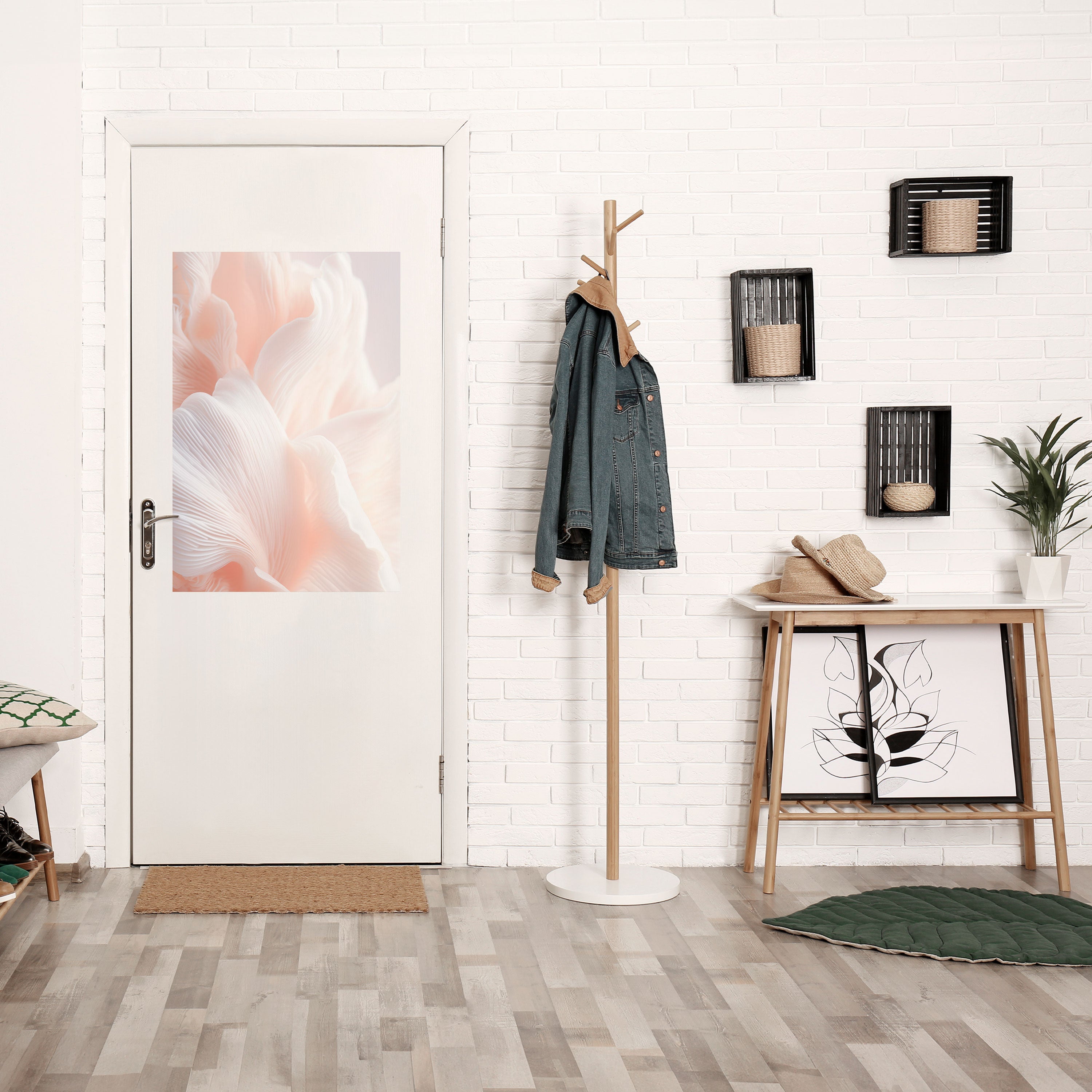 DELICATE PINK HARMONY Poster Vertical Autocolante