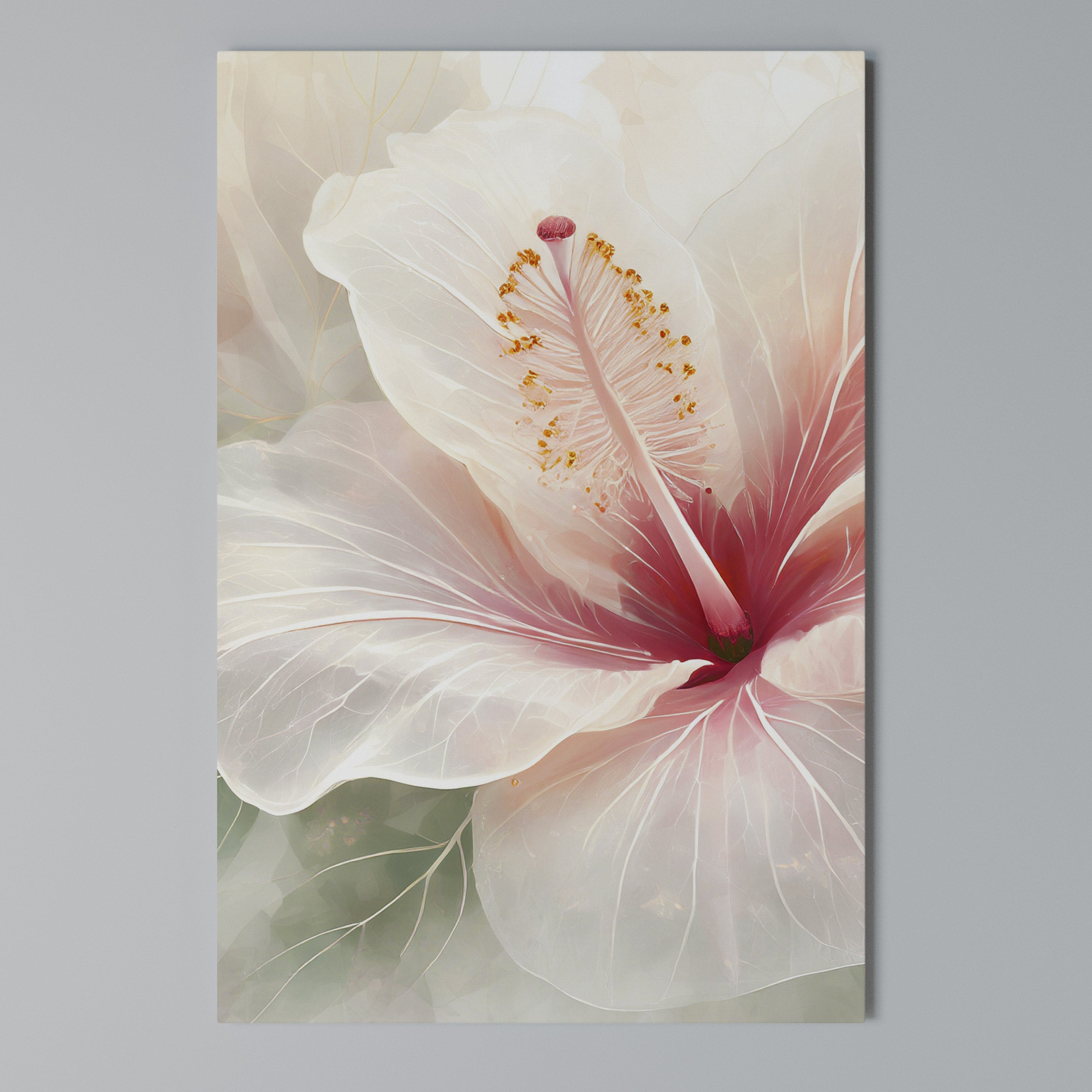 GOSSAMER FLORAL DREAM Quadro em tela vertical