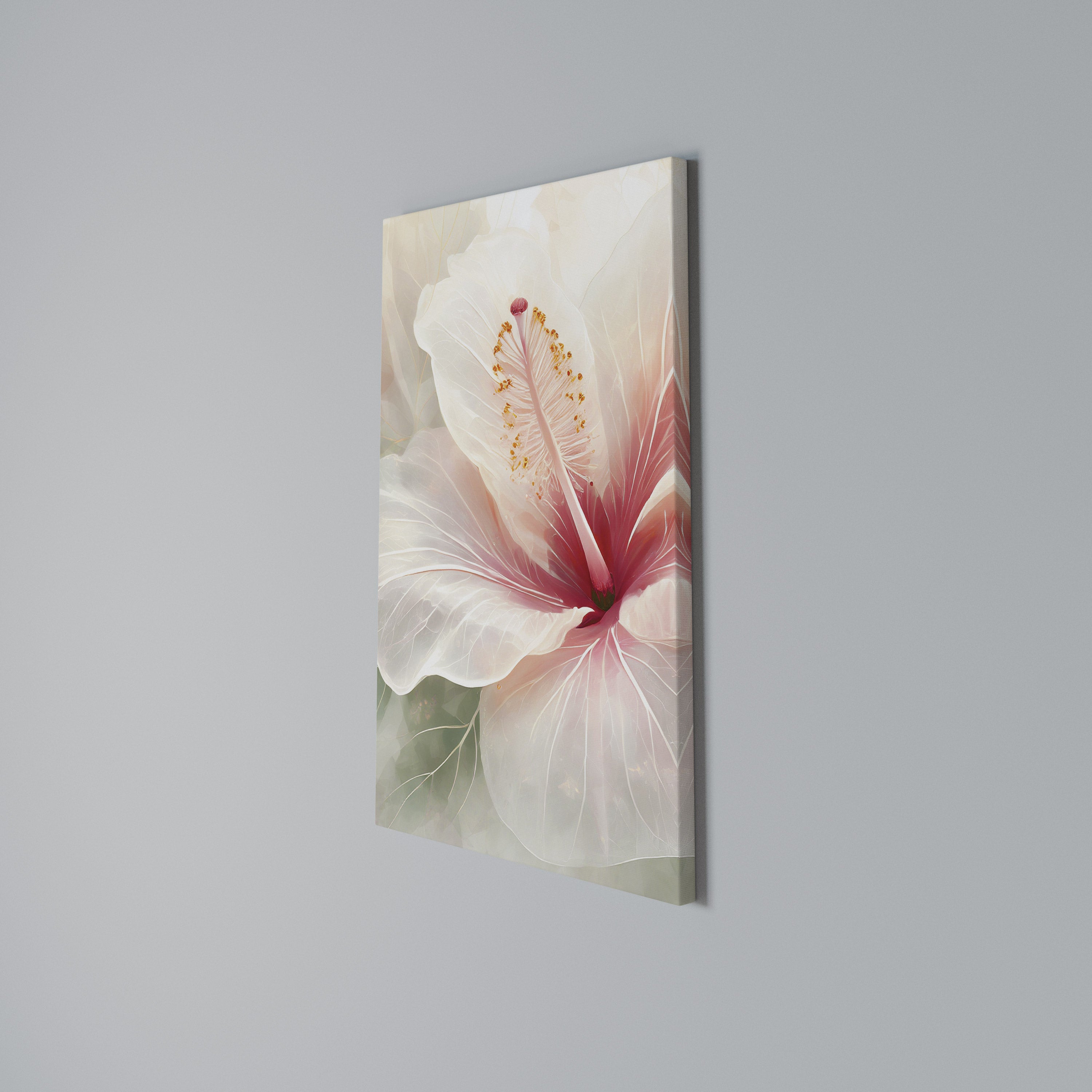 GOSSAMER FLORAL DREAM Quadro em tela vertical