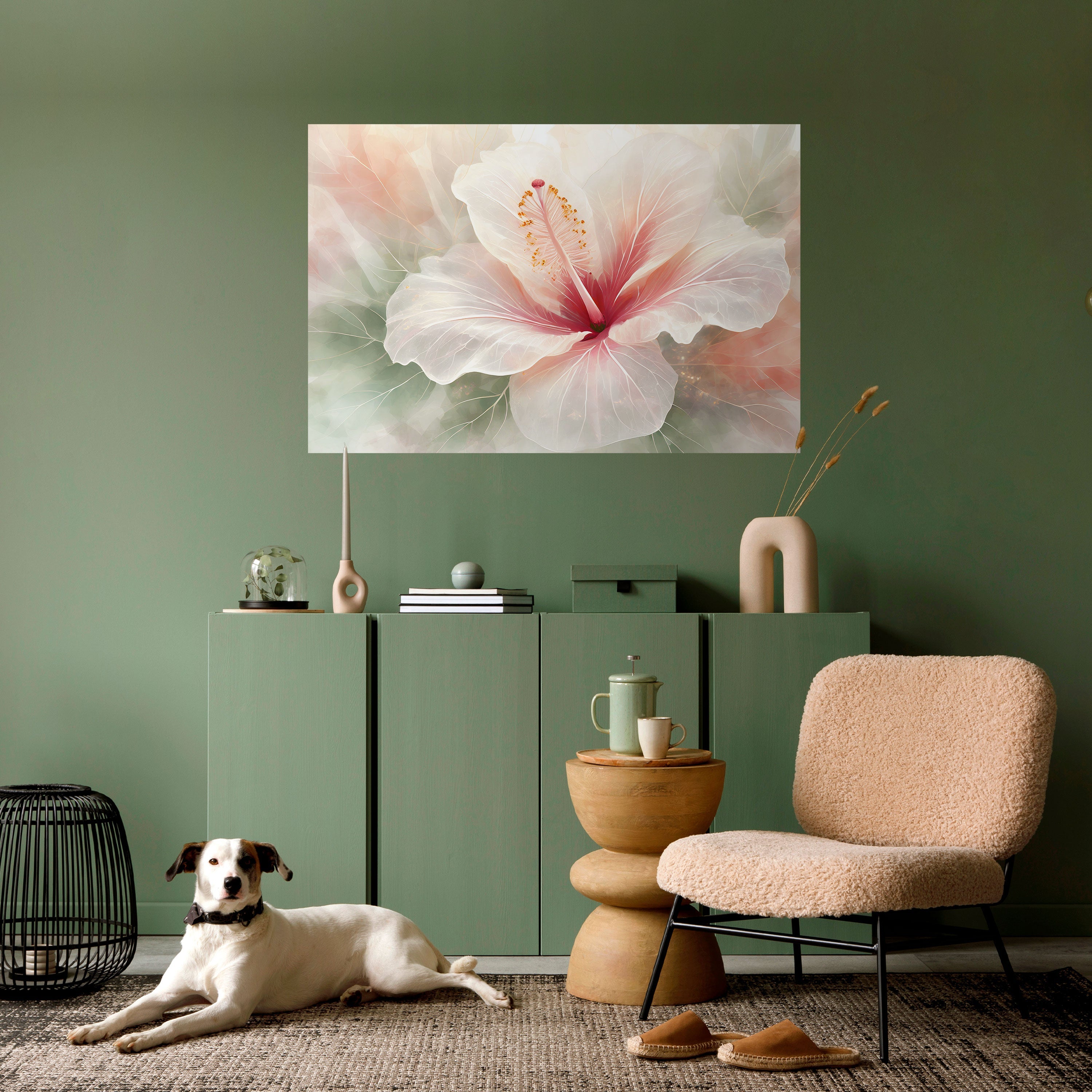 GOSSAMER FLORAL DREAM Peel and Stick Horizontal Poster
