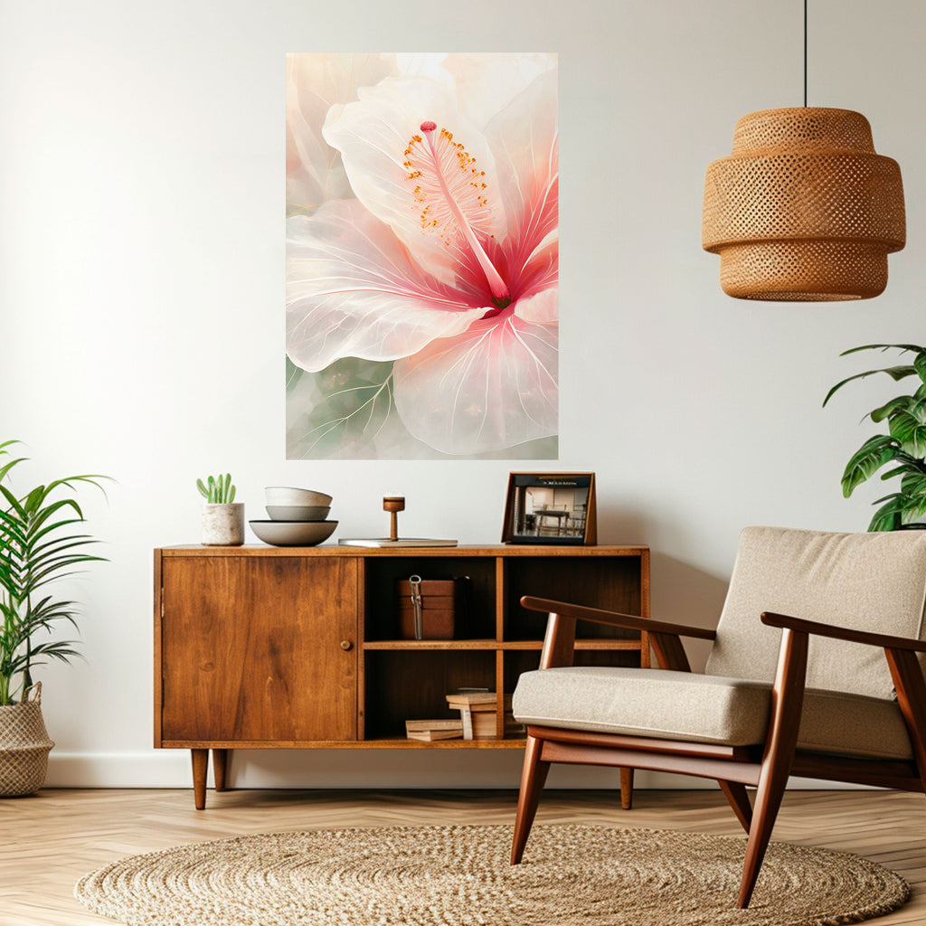 GOSSAMER FLORAL DREAM Poster Vertical Autocolante