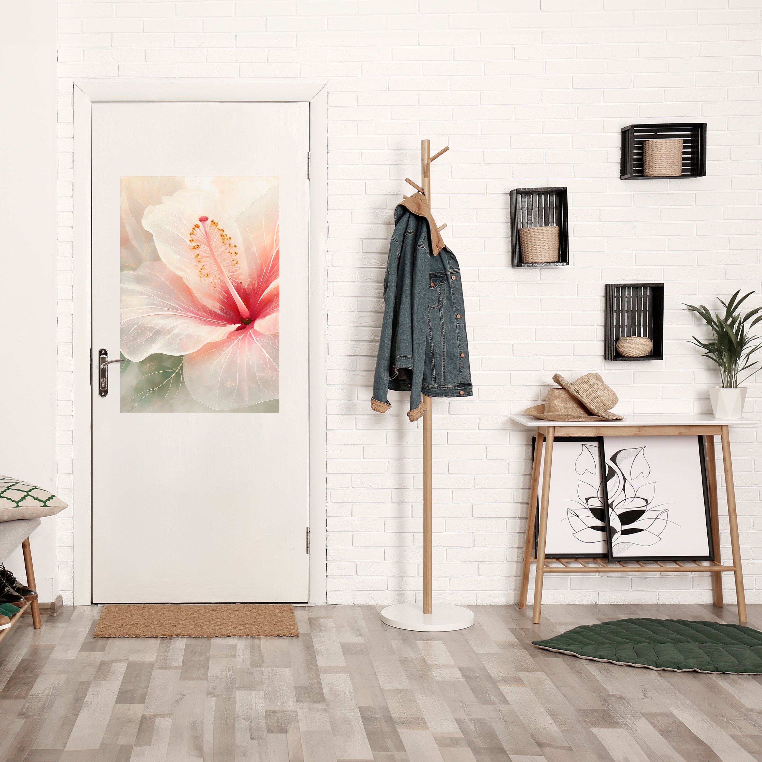 GOSSAMER FLORAL DREAM Poster Vertical Autocolante