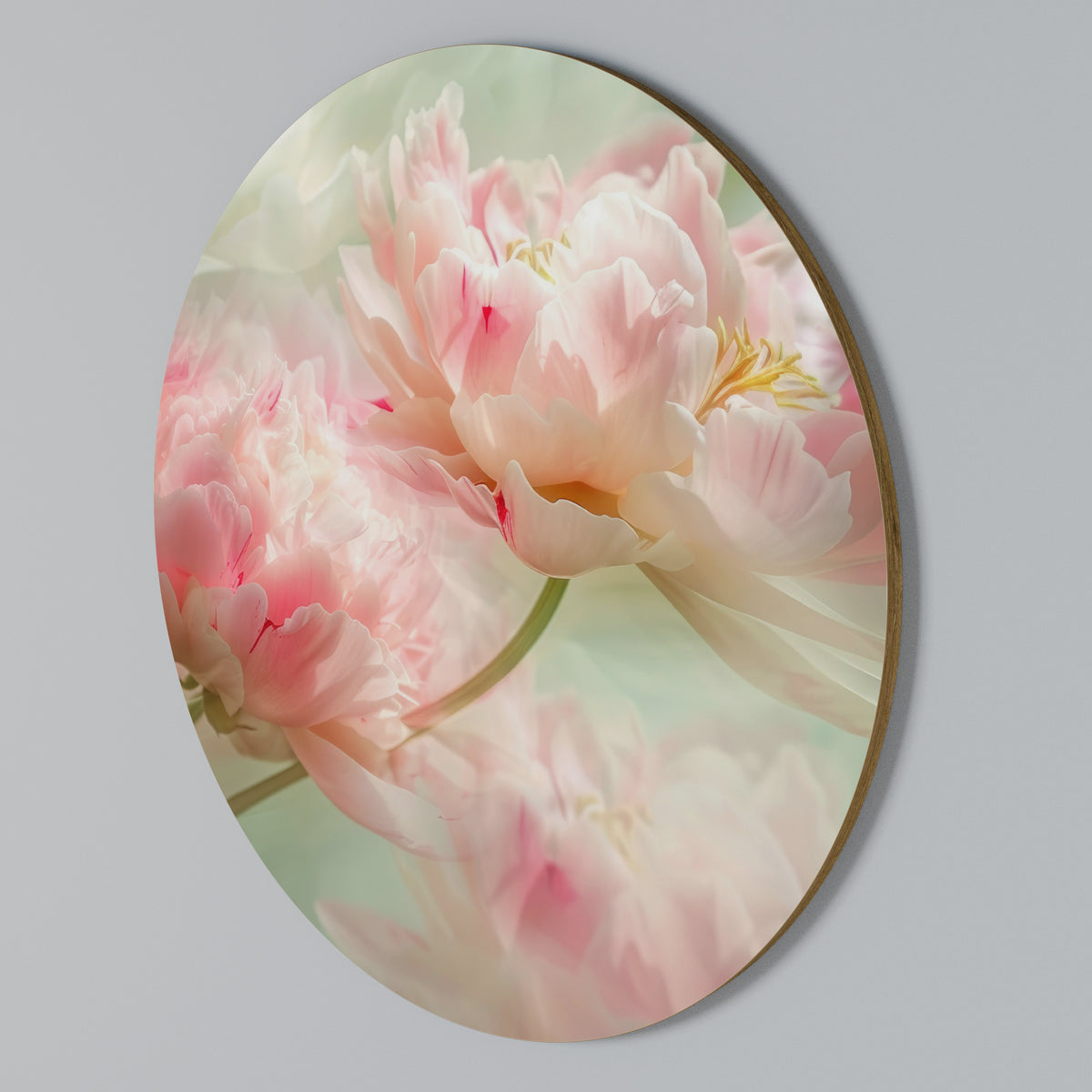 GENTLE HARMONY UNFOLDED Round Wall Art