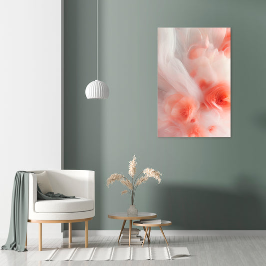 TENDER BLOSSOM VEIL Quadro em tela vertical