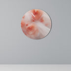 TENDER BLOSSOM VEIL Round Wall Art