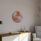 TENDER BLOSSOM VEIL Round Wall Art