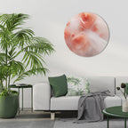 TENDER BLOSSOM VEIL Round Wall Art