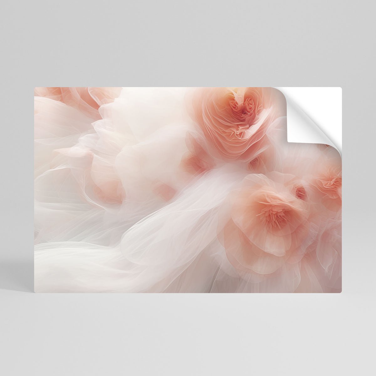 TENDER BLOSSOM VEIL Póster Autocolante Horizontal