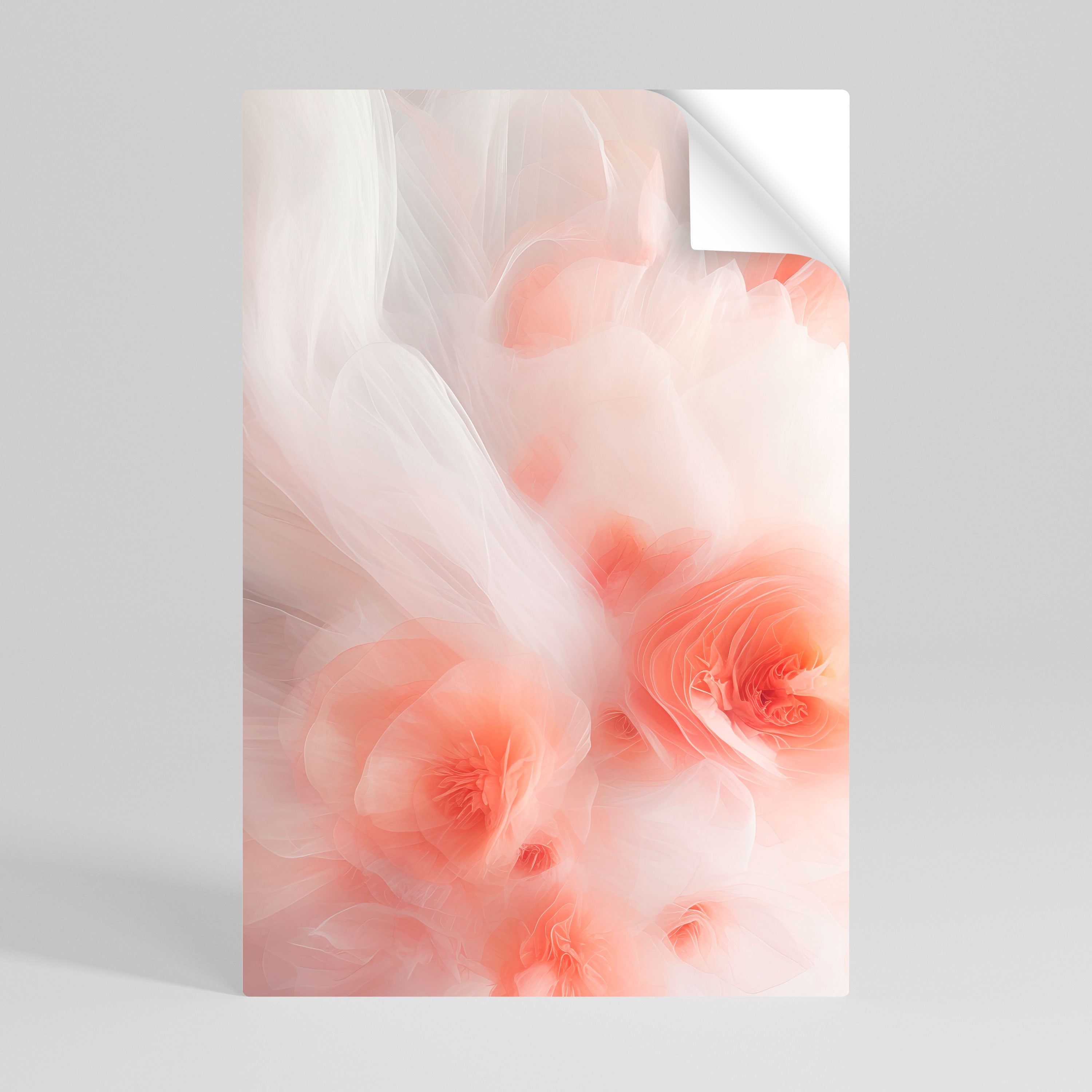 TENDER BLOSSOM VEIL Poster Vertical Autocolante