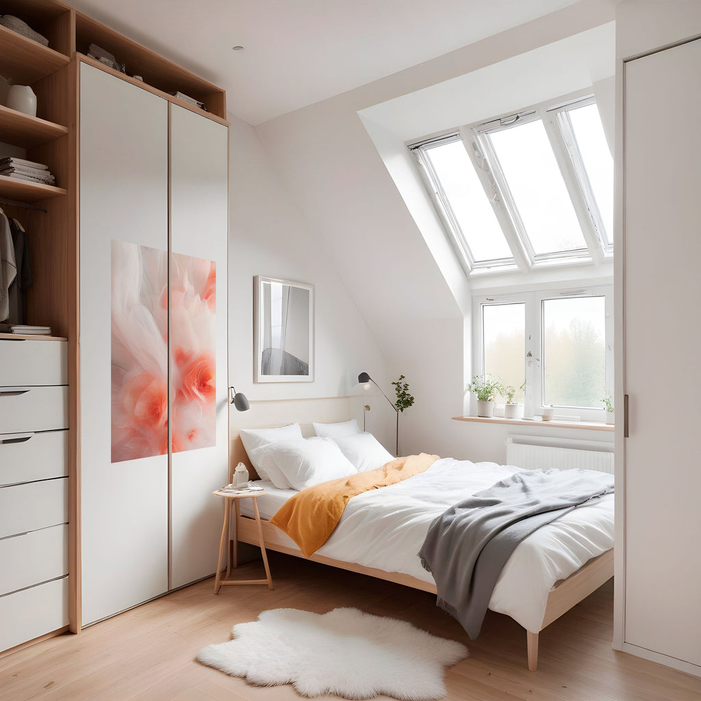 TENDER BLOSSOM VEIL Peel and Stick Vertical Poster