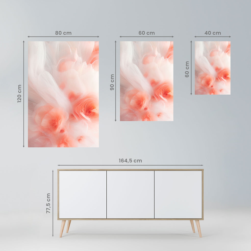 TENDER BLOSSOM VEIL Peel and Stick Vertical Poster