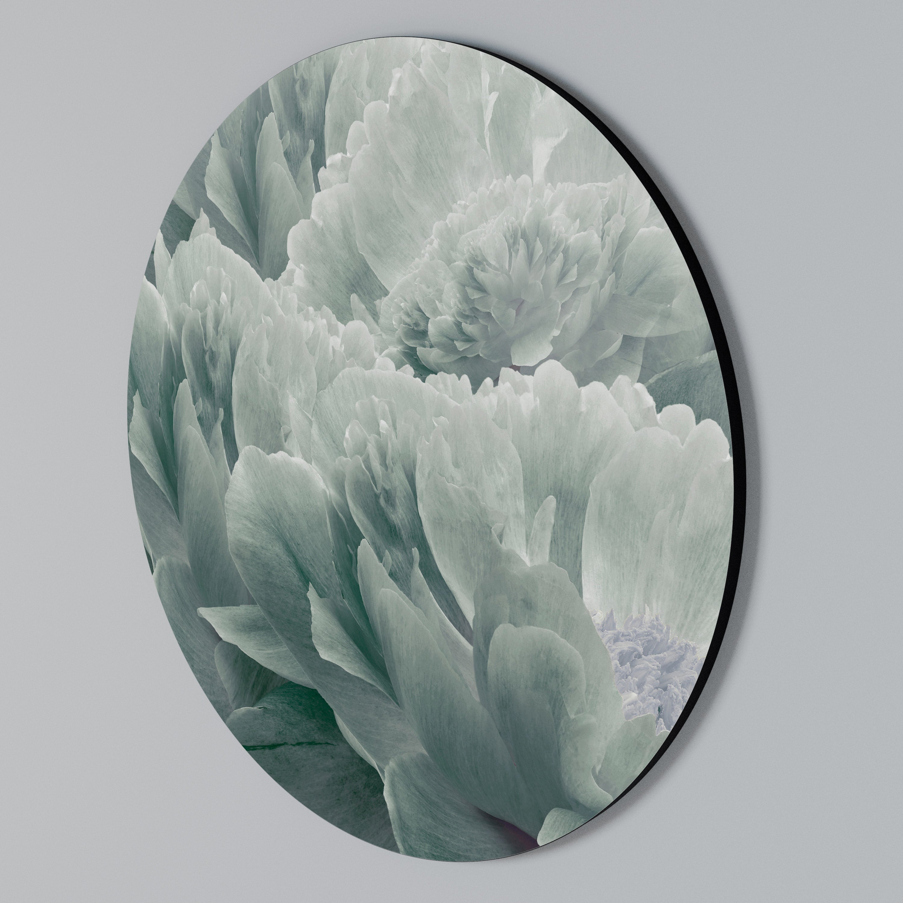 TREE PEONIES Arte de Parede Redonda